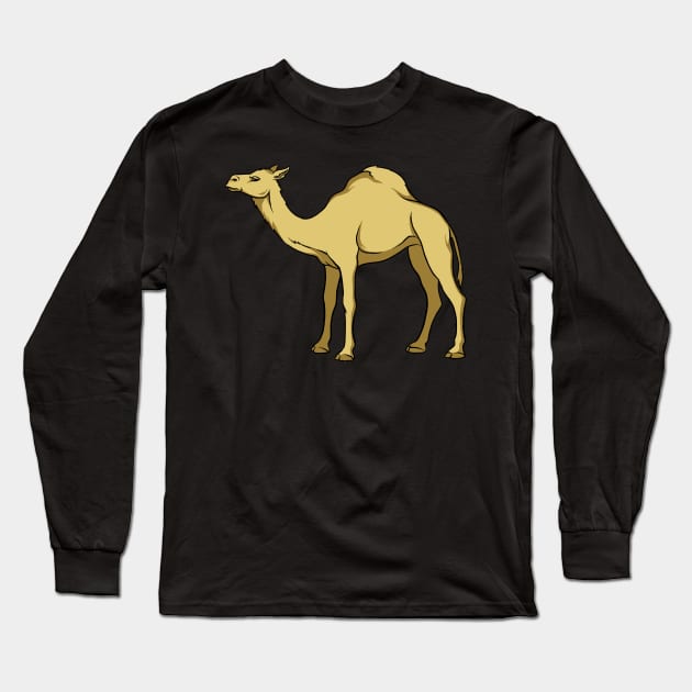 Camel Long Sleeve T-Shirt by fromherotozero